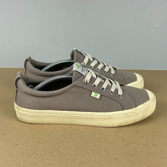 Cariuma OCA Canvas Sneakers Womens 8.5 Mens 7 Gray Lace Up Low Top Casual - Picture 3 of 10